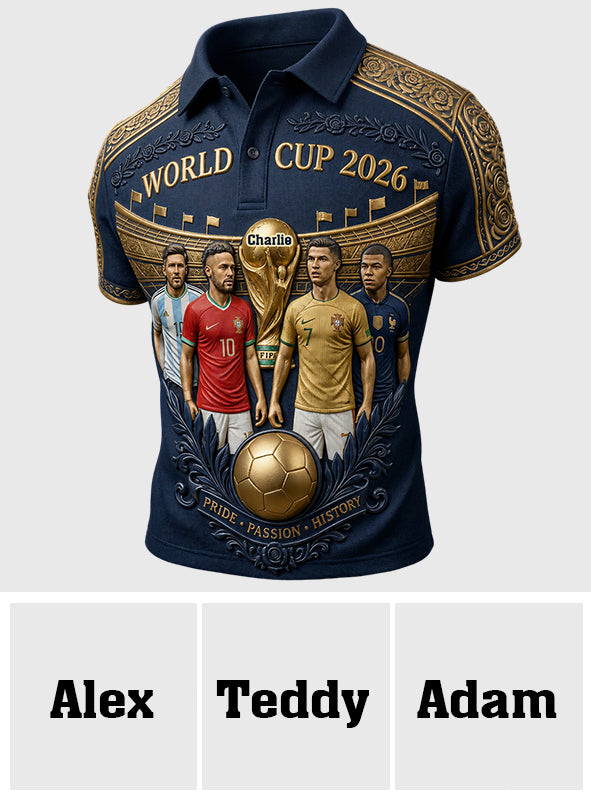 The Champion Of The Cup 2026 - Personalized Soccer Polo Shirt