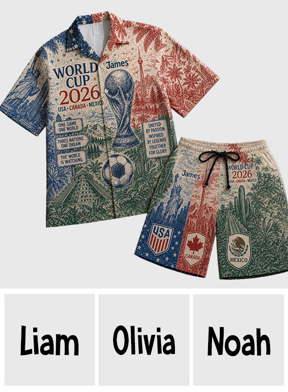 World Champion - Personalized Soccer Hawaiian Shirt & Men Shorts