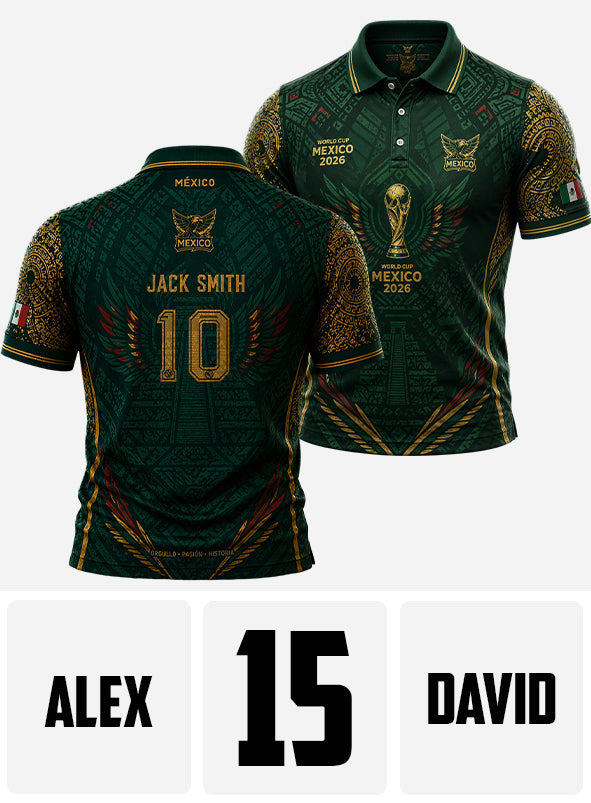World Cup 2026 Mexico - Personalized Soccer Polo Shirt