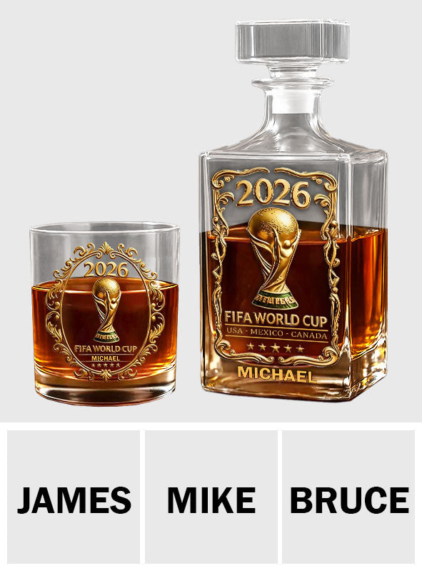 The Cup 2026 - Personalized Soccer Whiskey Decanter Set