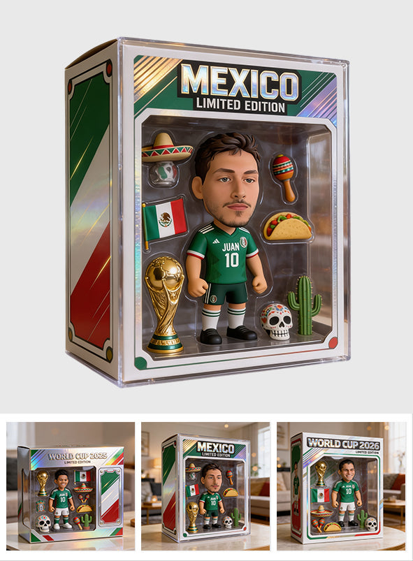 Mexico Soccer Player - Personalized Soccer Custom Shaped Acrylic Plaque