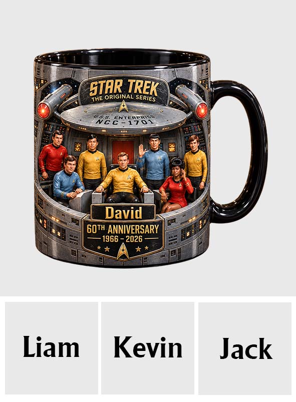 Merry Christmas - Personalized Star Fleet Accent Mug