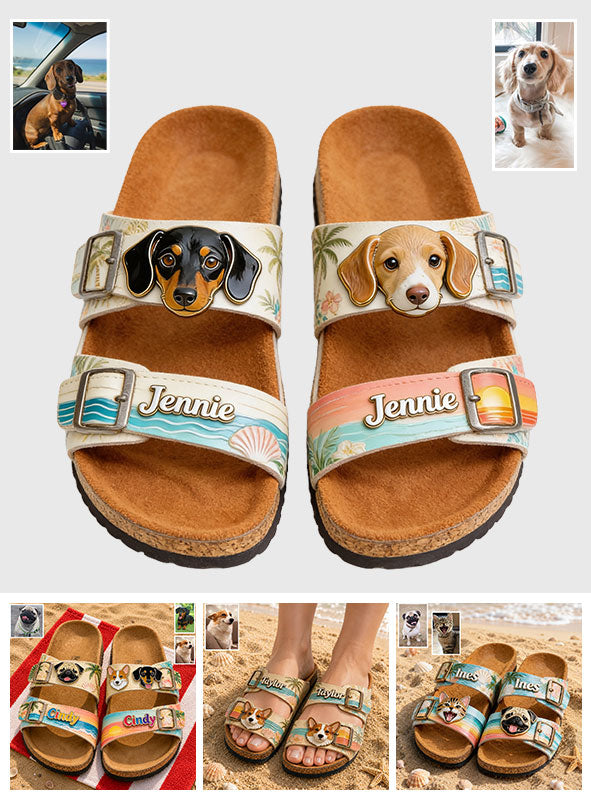 Summer Time - Personalized Dog Sandal Birken
