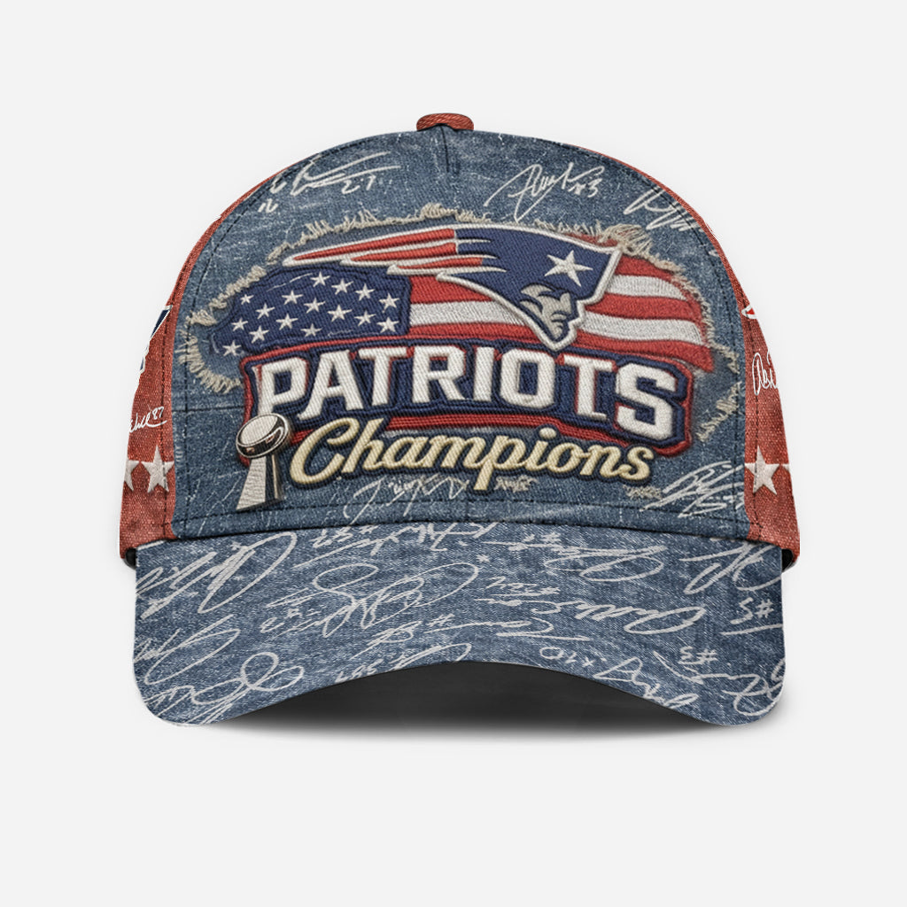 England Patriots Football Team - Personalized American Football Classic Cap