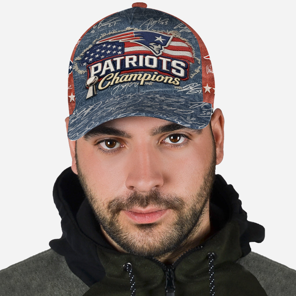 England Patriots Football Team - Personalized American Football Classic Cap