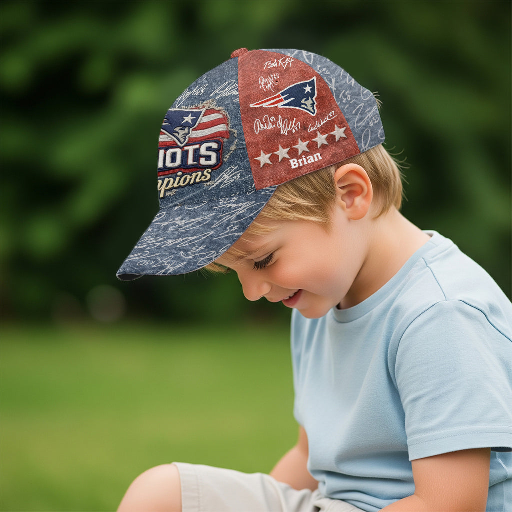 England Patriots Football Team - Personalized American Football Classic Cap