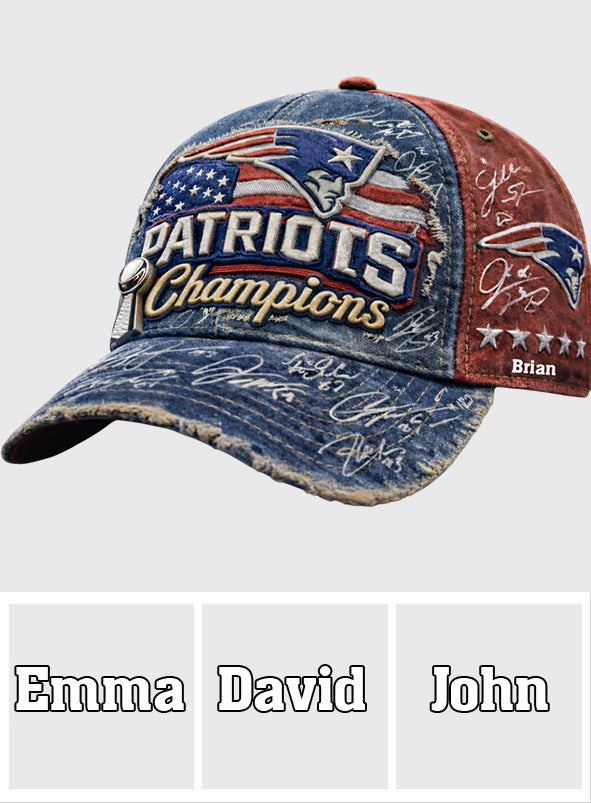 England Patriots Football Team - Personalized American Football Classic Cap