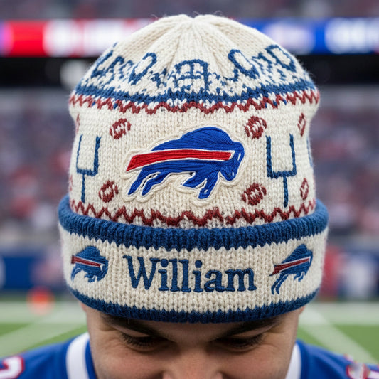 Touchdown Time - Personalized American Football Beanie Hat