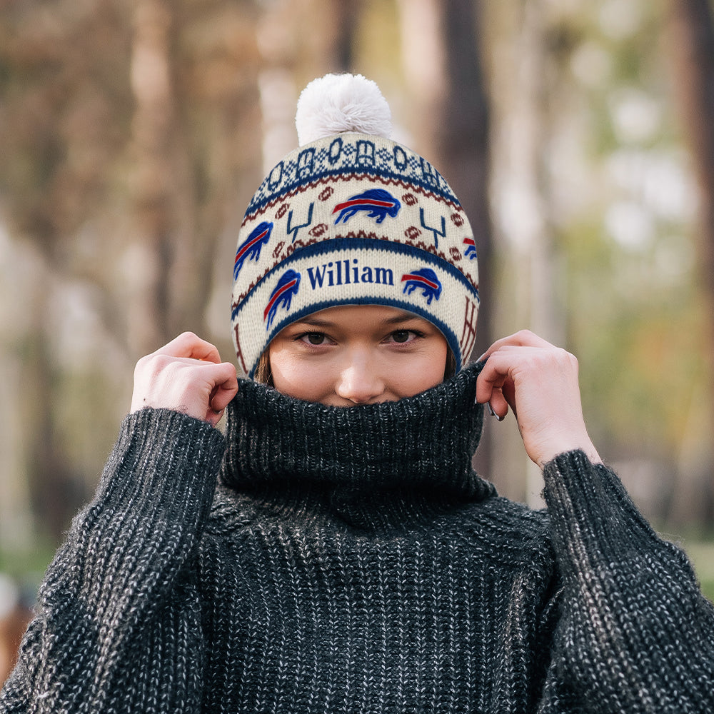 Touchdown Time - Personalized American Football Beanie Hat