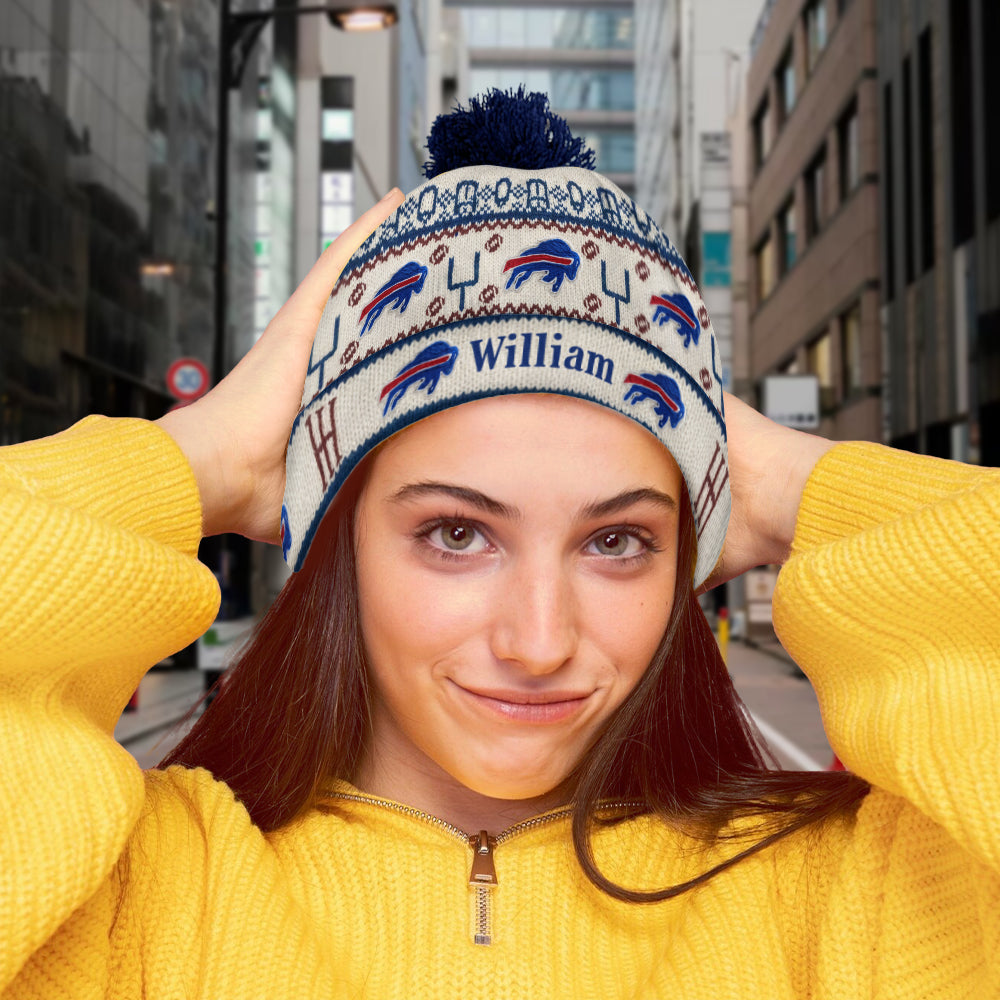 Touchdown Time - Personalized American Football Beanie Hat