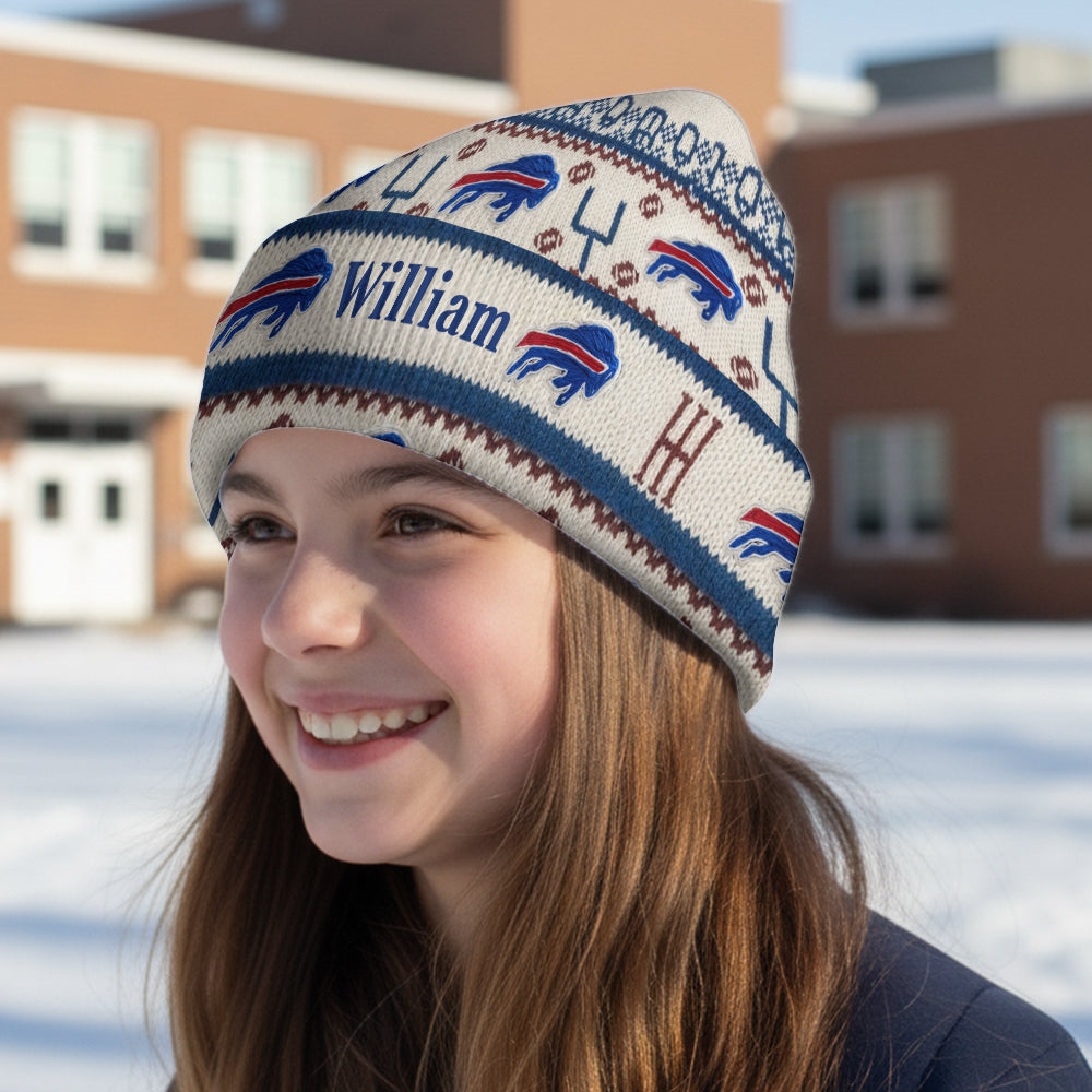 Touchdown Time - Personalized American Football Beanie Hat