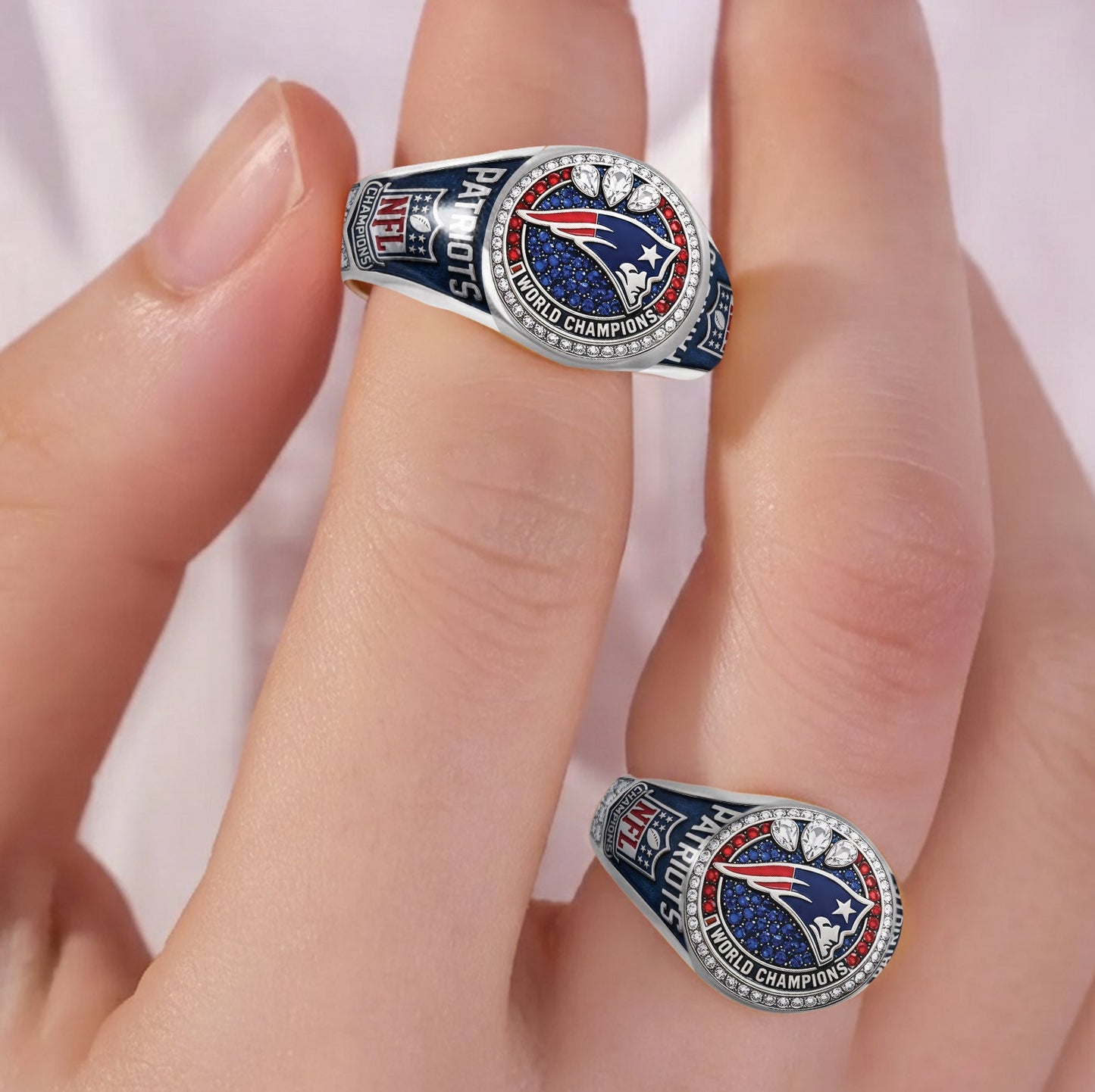 England Patriots Football Team - Personalized American Football Signet Ring