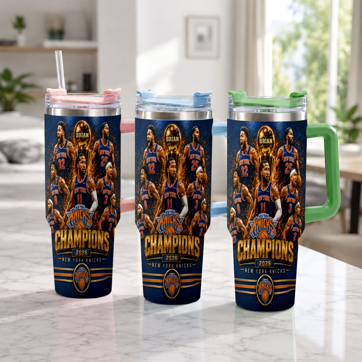 The Champions - Personalized Sport Handle Tumbler With Box