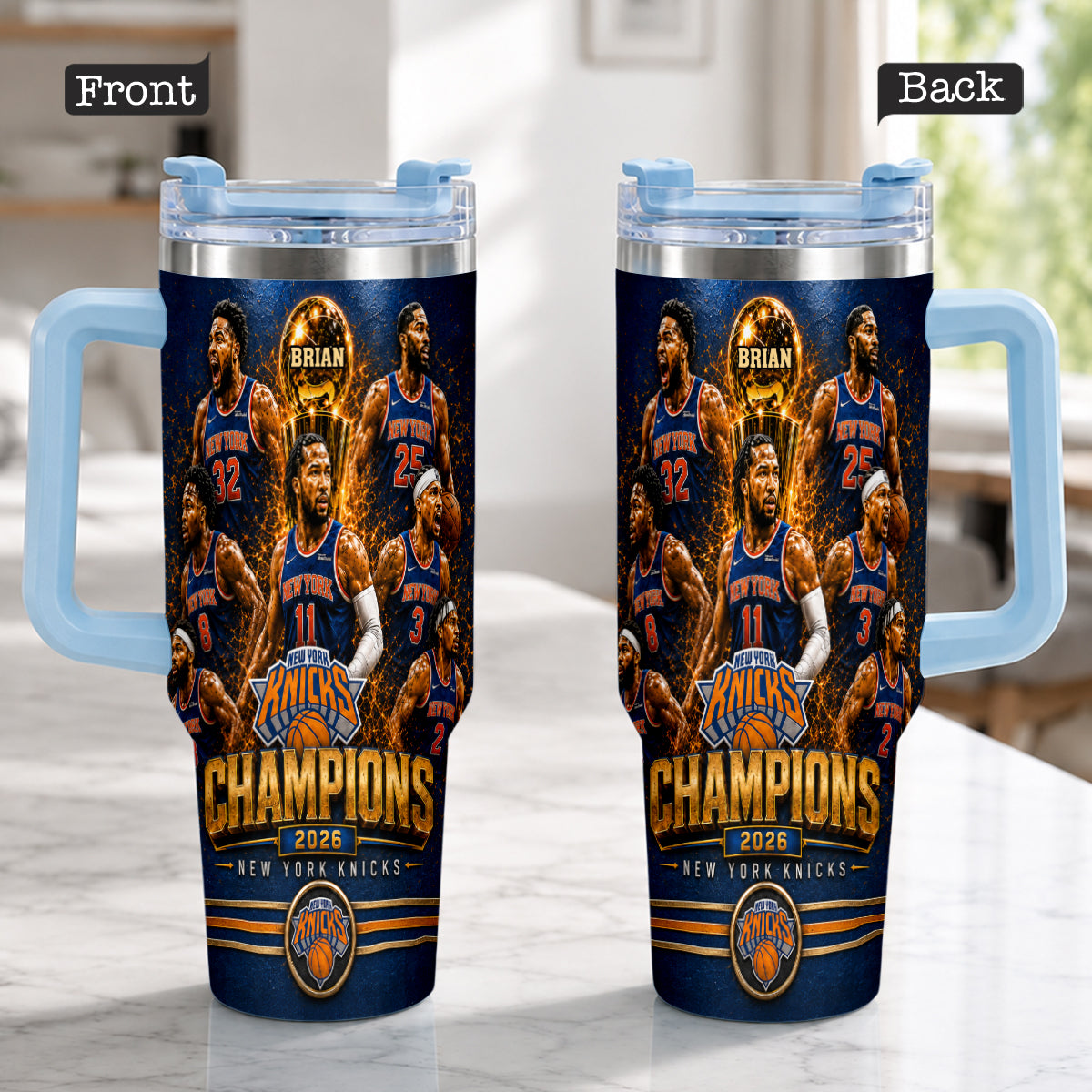 The Champions - Personalized Sport Handle Tumbler With Box