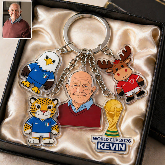 The Mascots - Personalized Soccer Premium Keychain With Charms