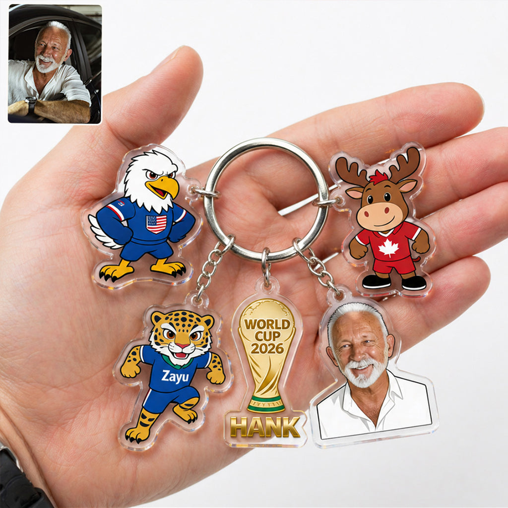 The Mascots - Personalized Soccer Premium Keychain With Charms