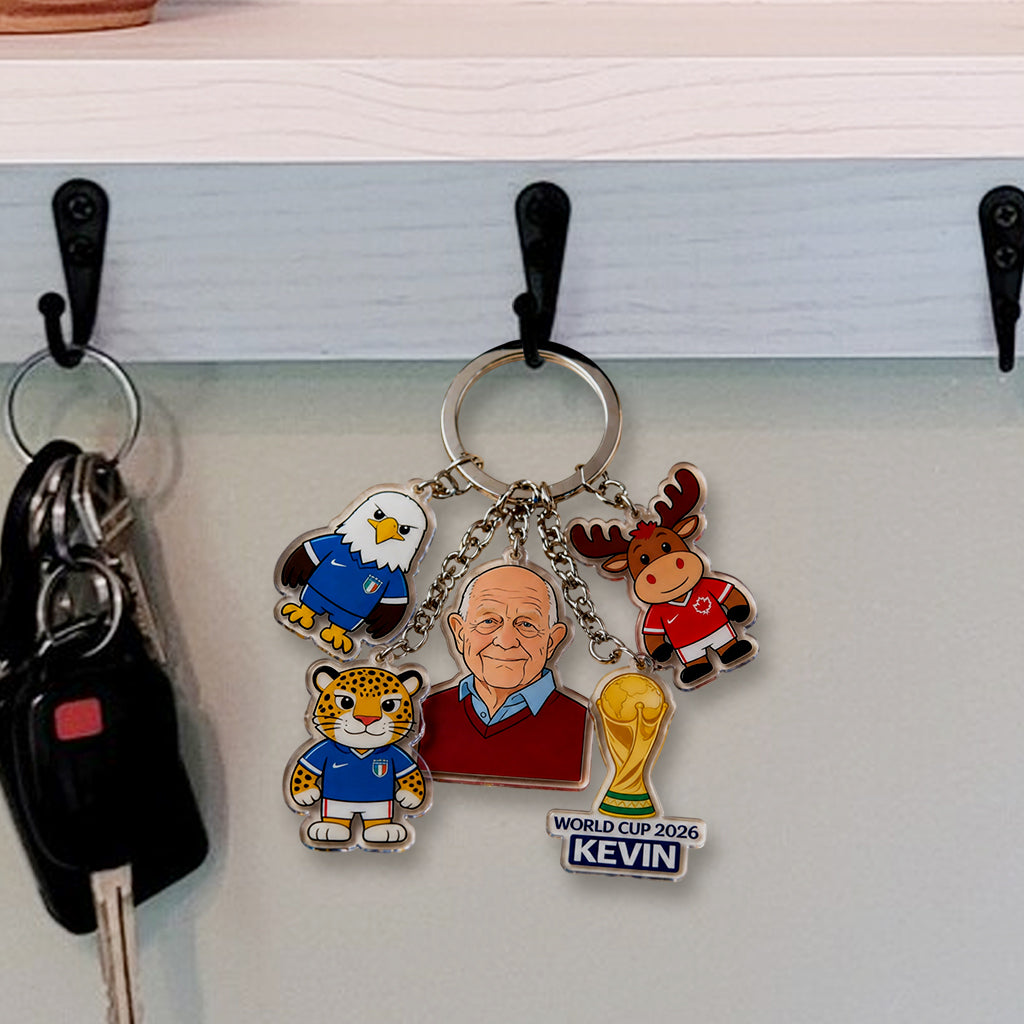 The Mascots - Personalized Soccer Premium Keychain With Charms