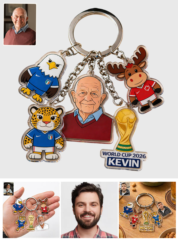 The Mascots - Personalized Soccer Premium Keychain With Charms