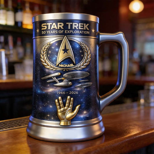 50th Anniversary - Personalized Star Fleet Beer Stein