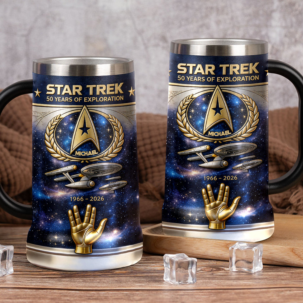 50th Anniversary - Personalized Star Fleet Beer Stein