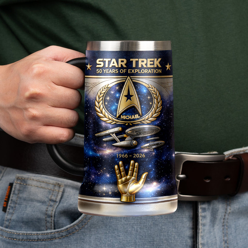 50th Anniversary - Personalized Star Fleet Beer Stein