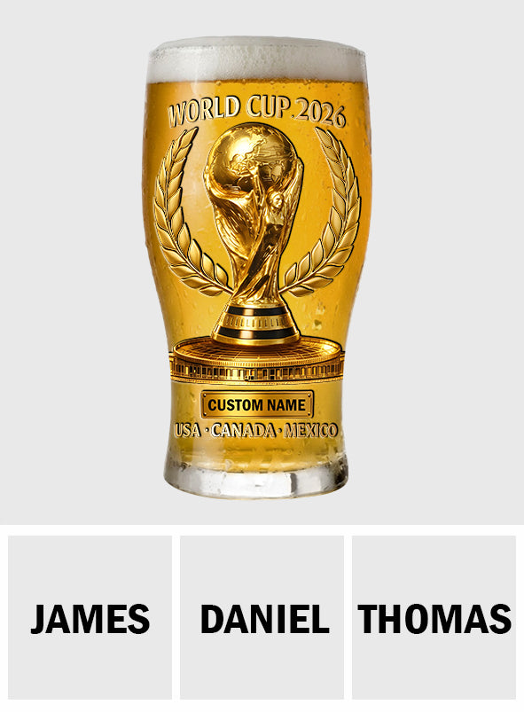 The Cup 2026 - Personalized Soccer Beer Pint