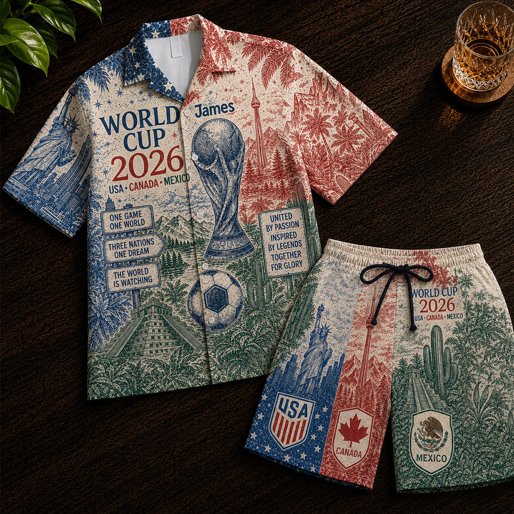 World Champion - Personalized Soccer Hawaiian Shirt & Men Shorts