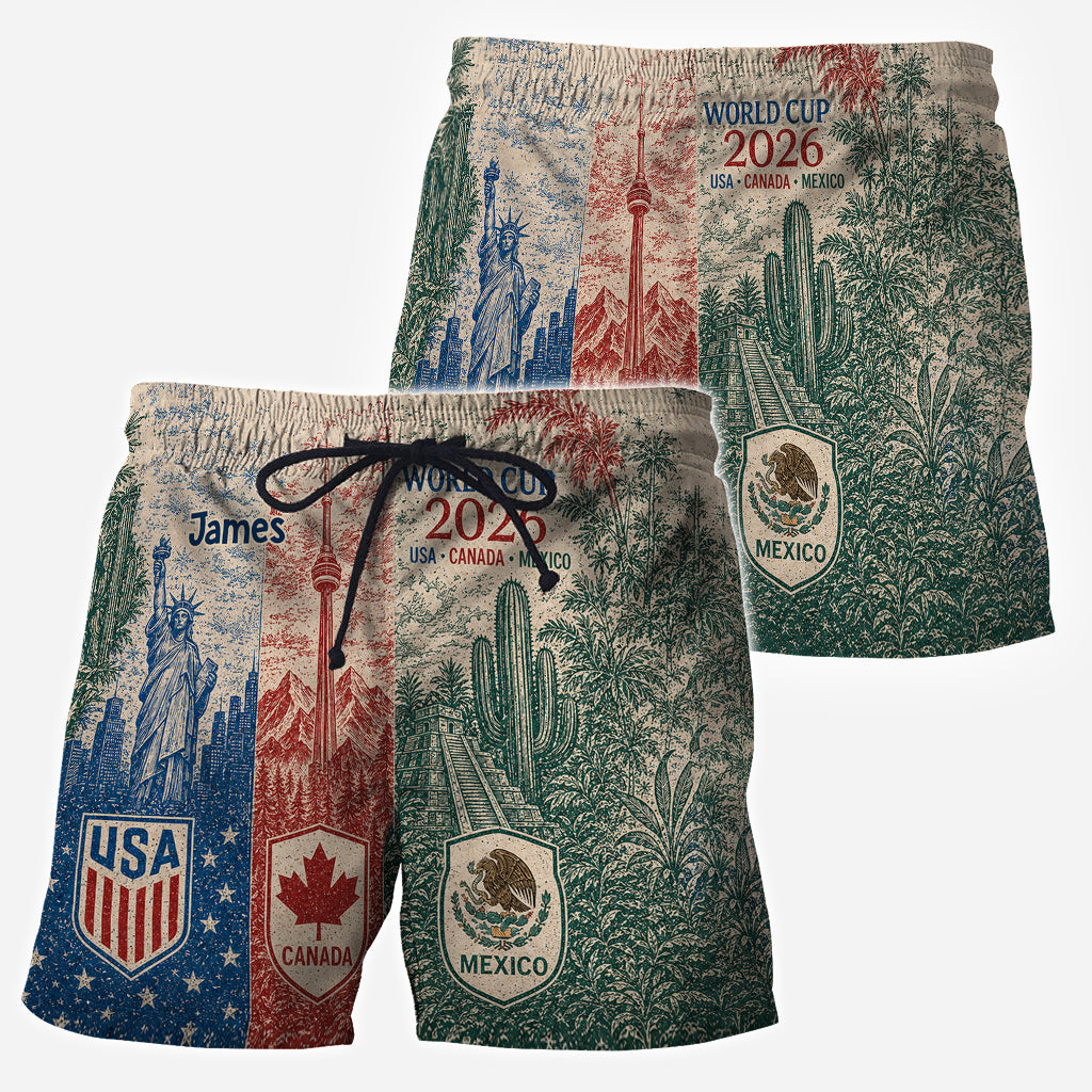 World Champion - Personalized Soccer Hawaiian Shirt & Men Shorts