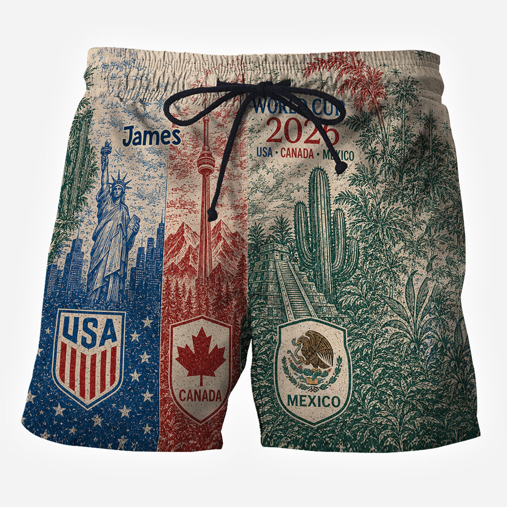 World Champion - Personalized Soccer Hawaiian Shirt & Men Shorts
