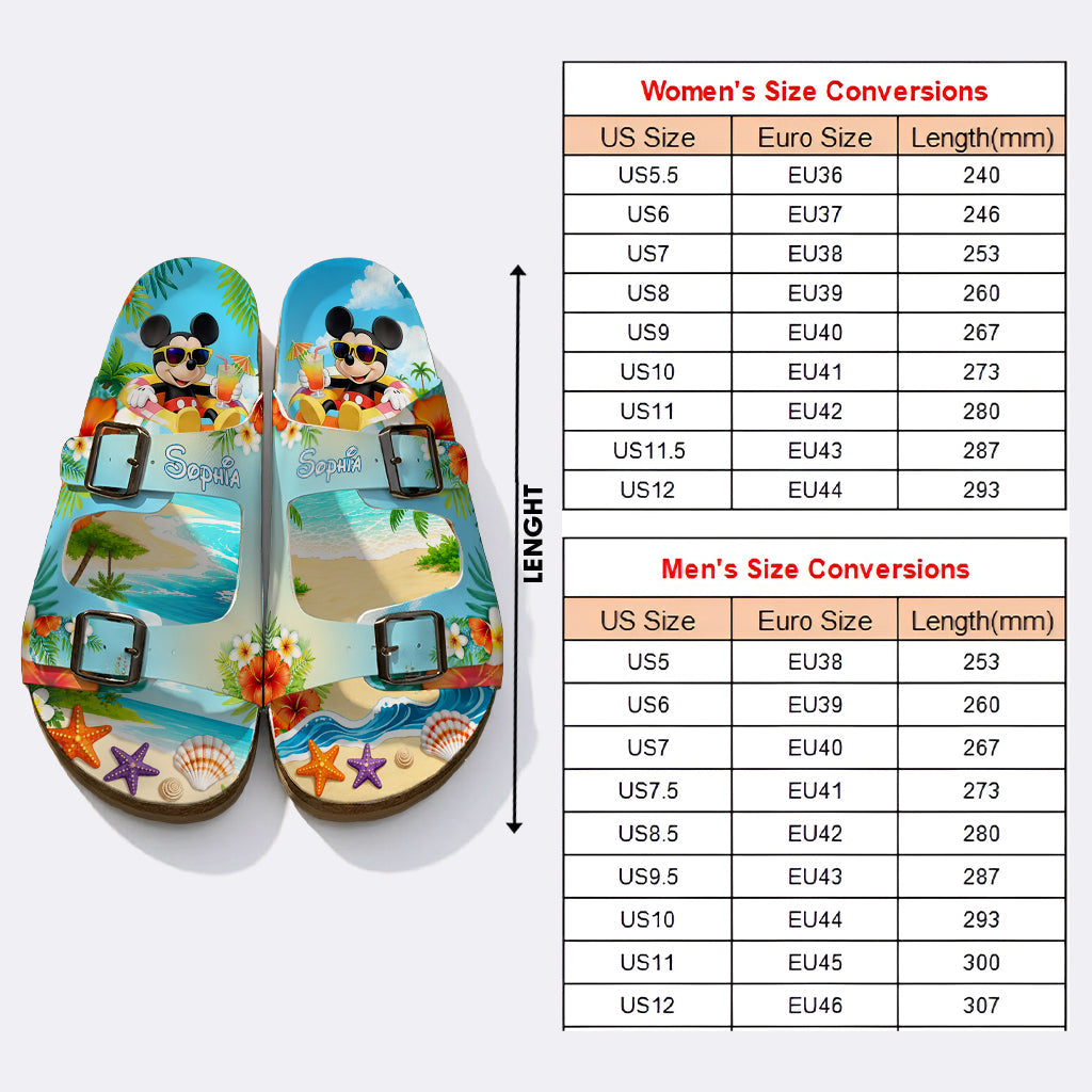 Hello Summer - Personalized Mouse Sandal Birken