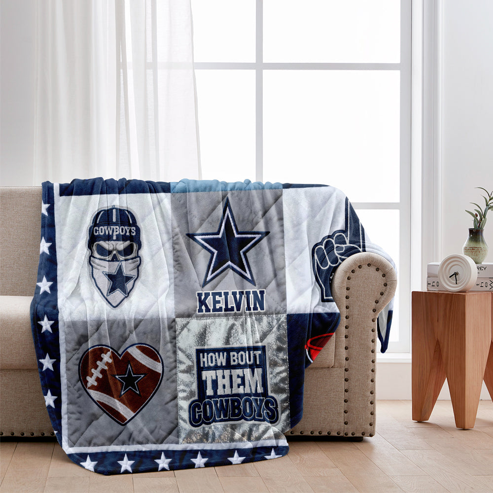 Love Football - Personalized American Football Blanket