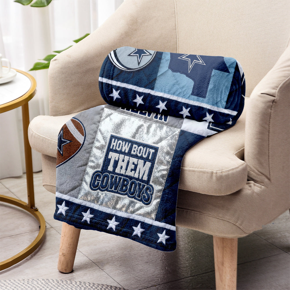 Love Football - Personalized American Football Blanket