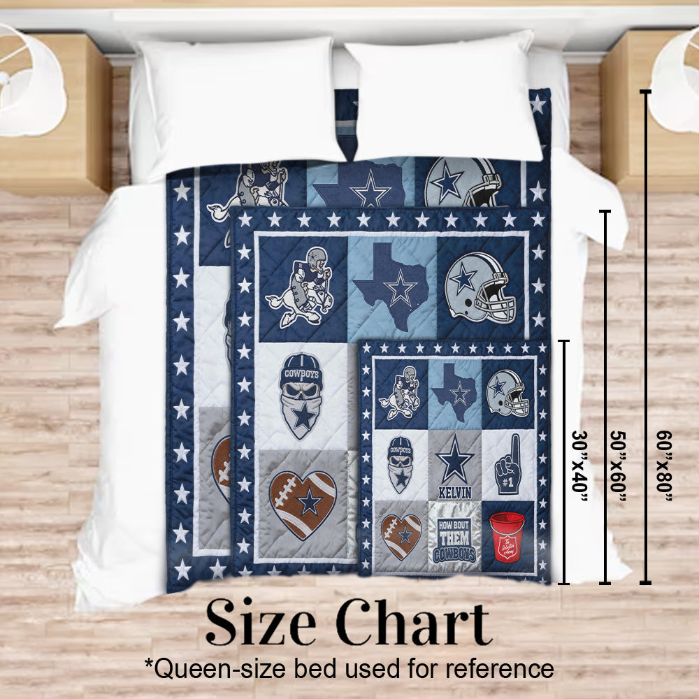 Love Football - Personalized American Football Blanket