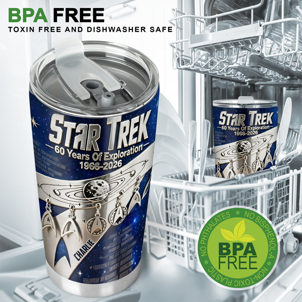 60th Anniversary - Personalized Star Fleet Tumbler