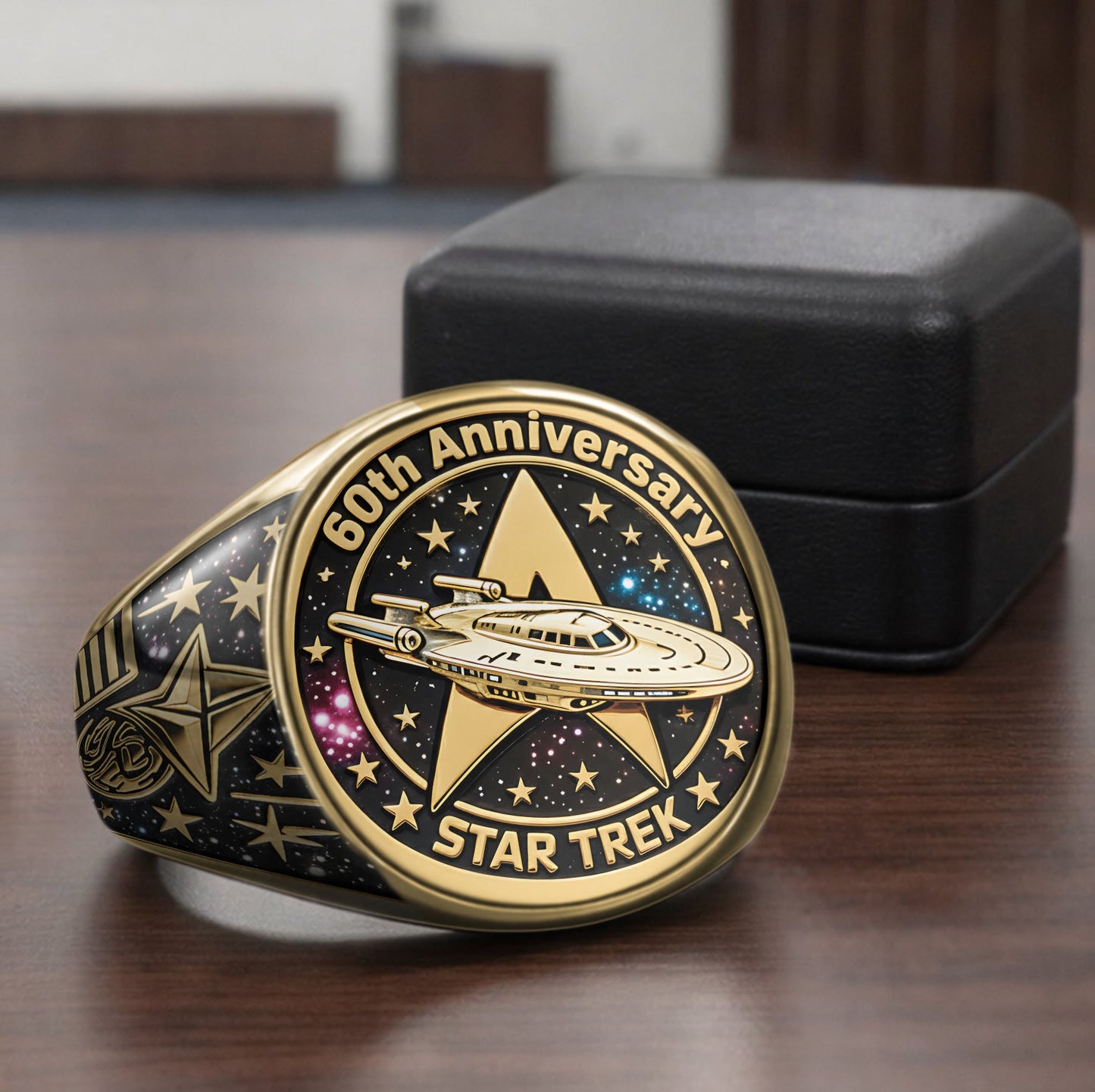 60 Years Of Exploration - Personalized Star Fleet Signet Ring