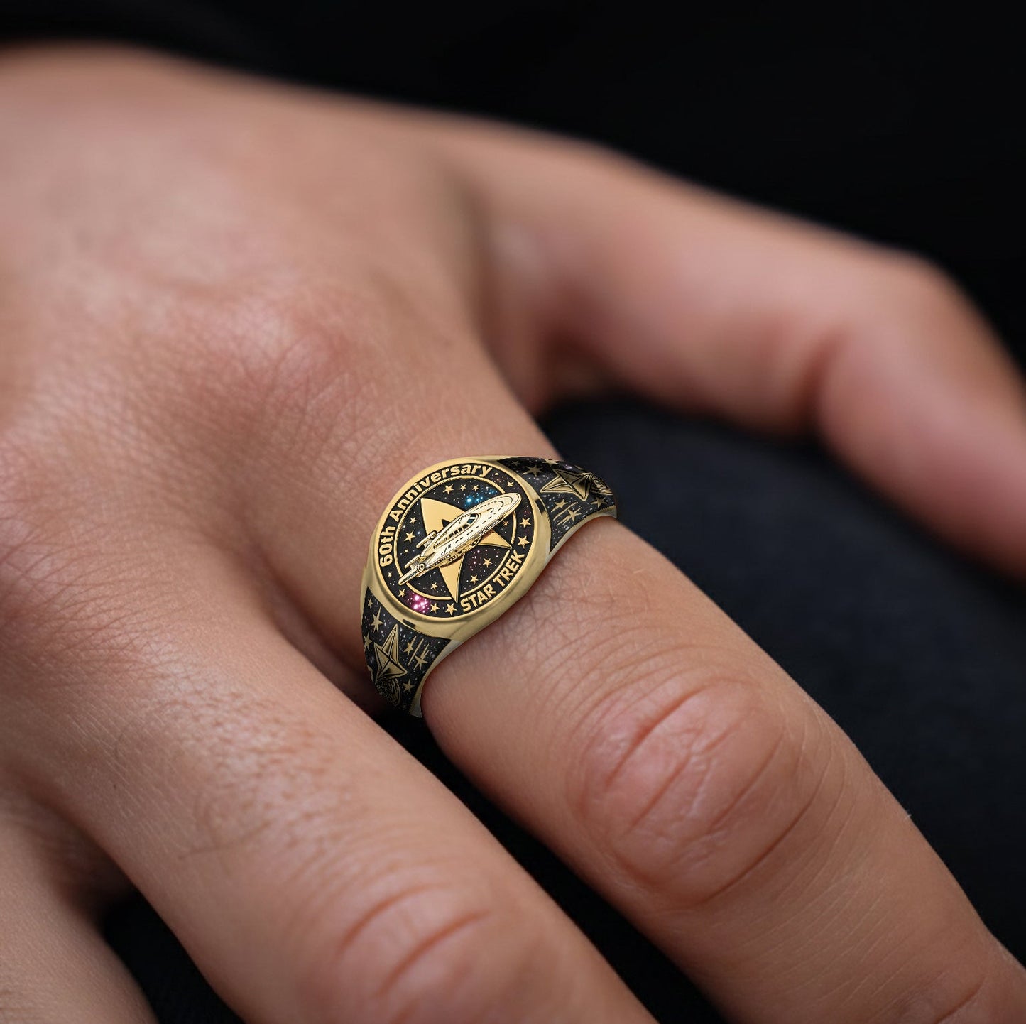 60 Years Of Exploration - Personalized Star Fleet Signet Ring