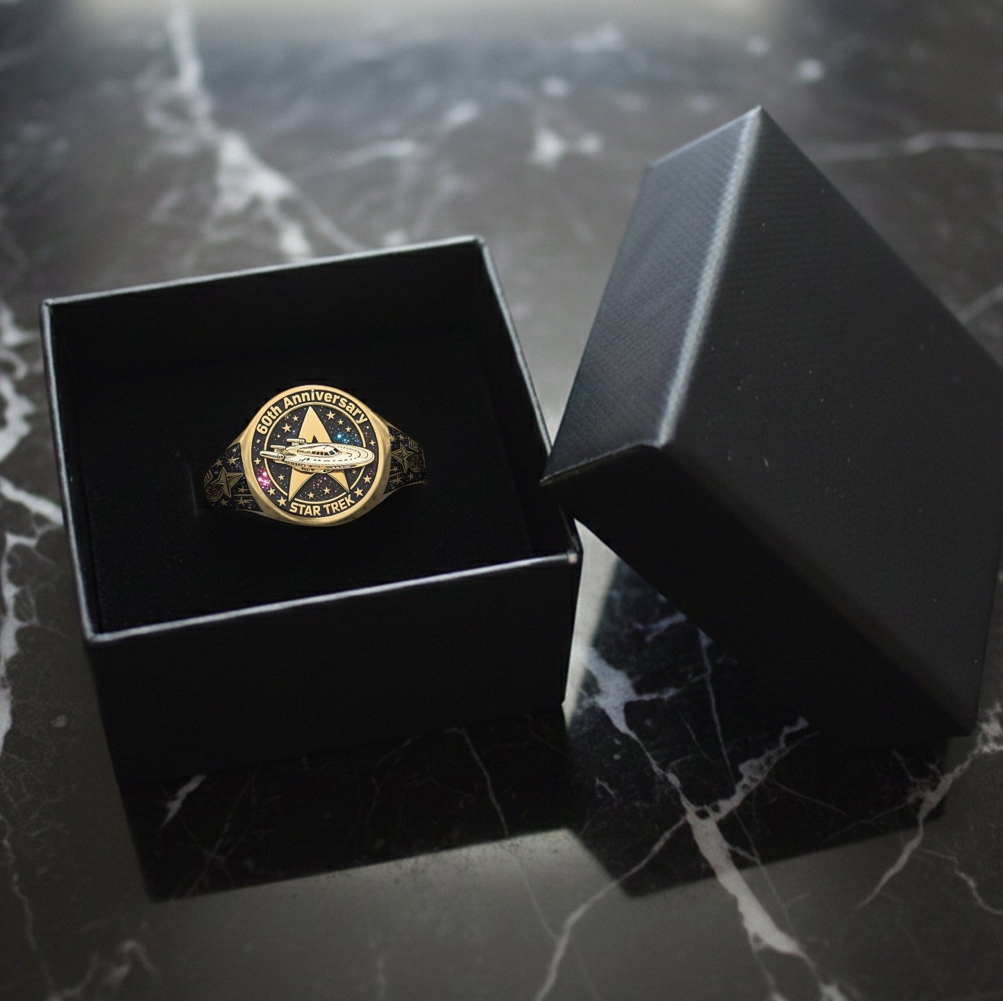 60 Years Of Exploration - Personalized Star Fleet Signet Ring