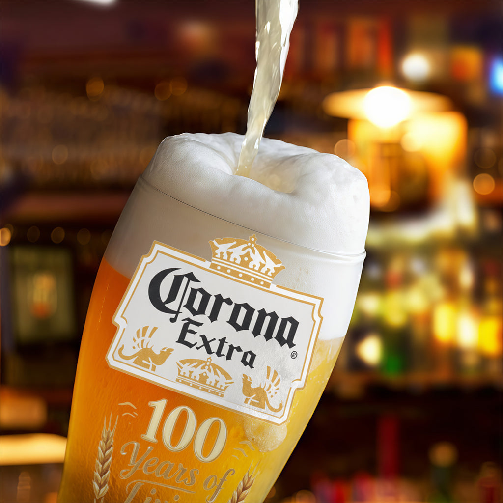 100 Years Of Living - Personalized Light Beer Lover Beer Pint