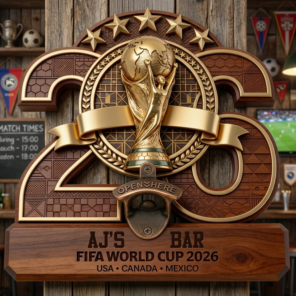 The Cup Of 2026 - Personalized Soccer Wall Bottle Opener