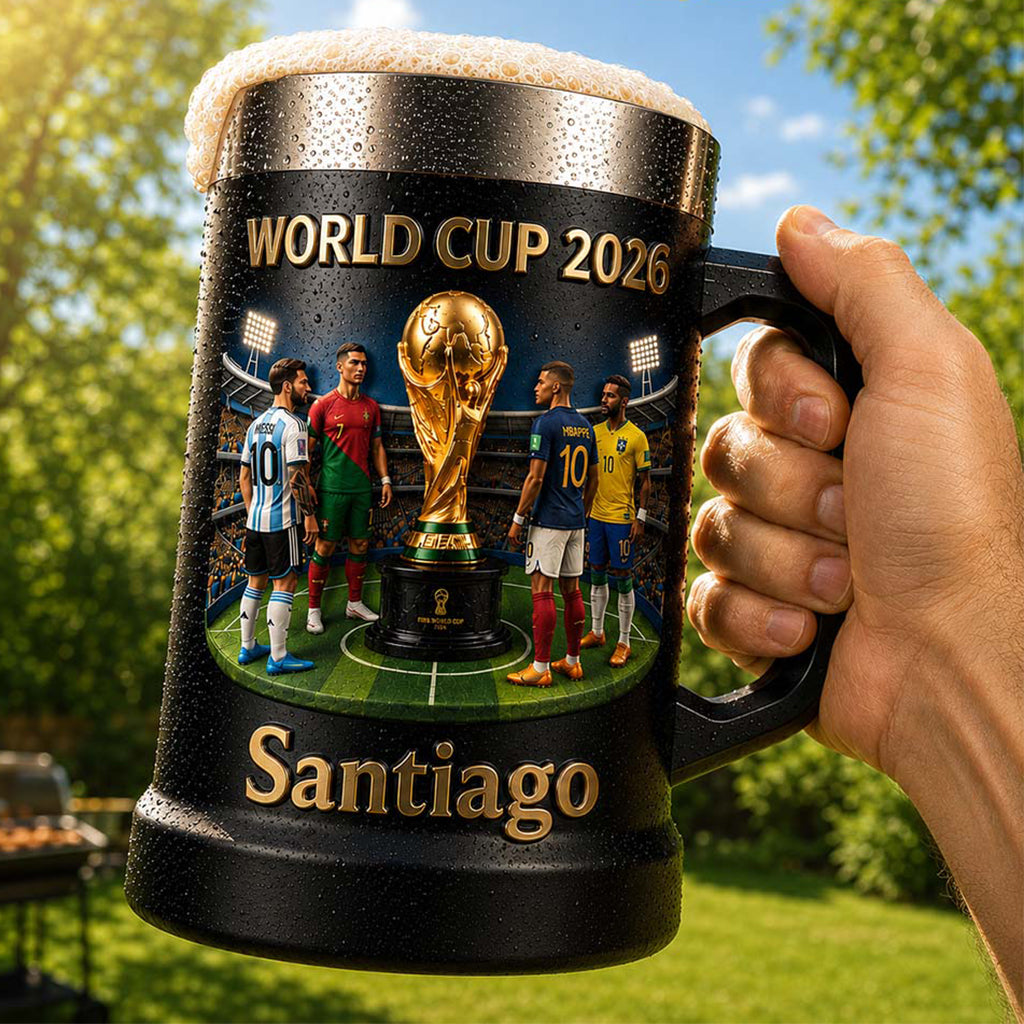 We Are 26 - Personalized Soccer Beer Stein