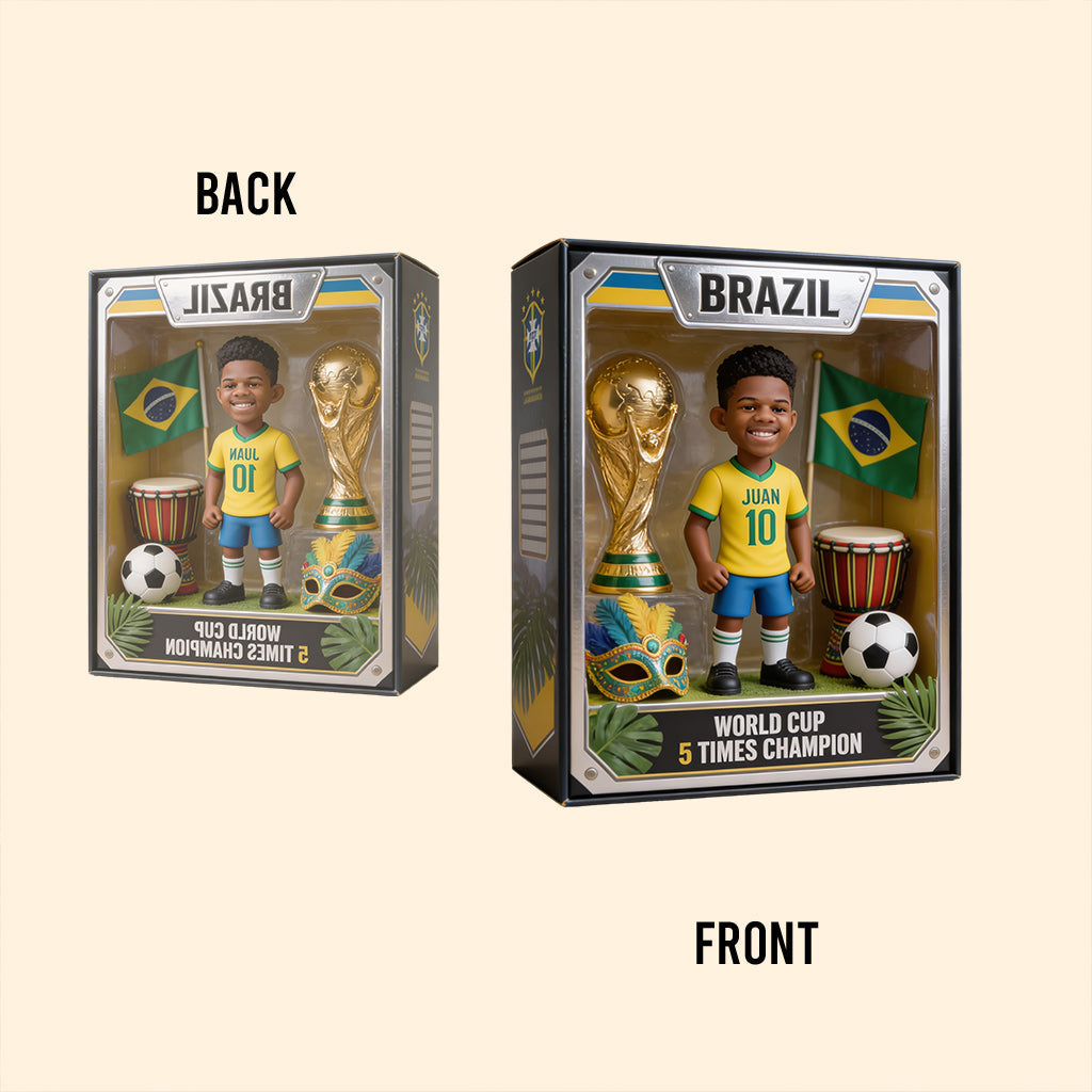Brazil Soccer Player - Personalized Soccer Custom Shaped Acrylic Plaque