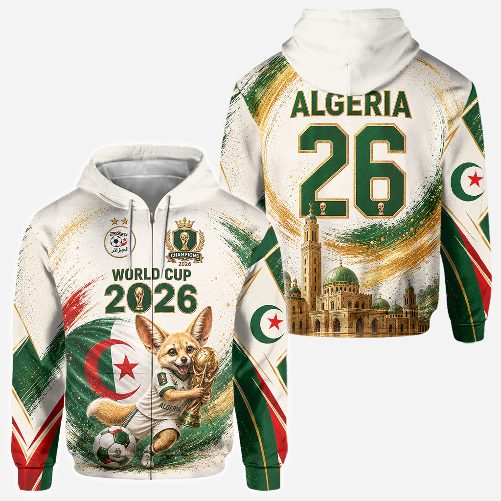World Cup 2026, Algeria - Personalized Soccer All Over Shirt