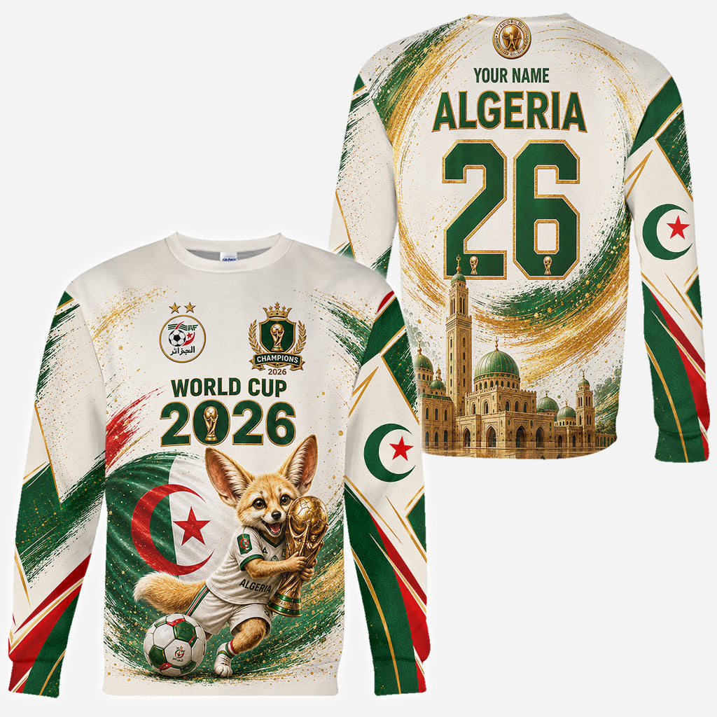 World Cup 2026, Algeria - Personalized Soccer All Over Shirt