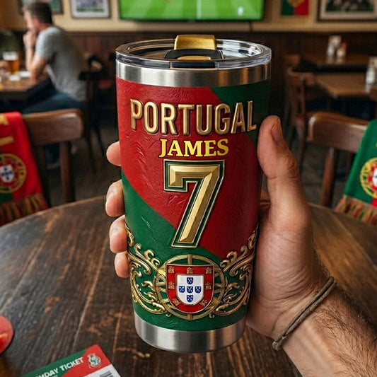 Portugal Fan - Personalized Soccer Tumbler