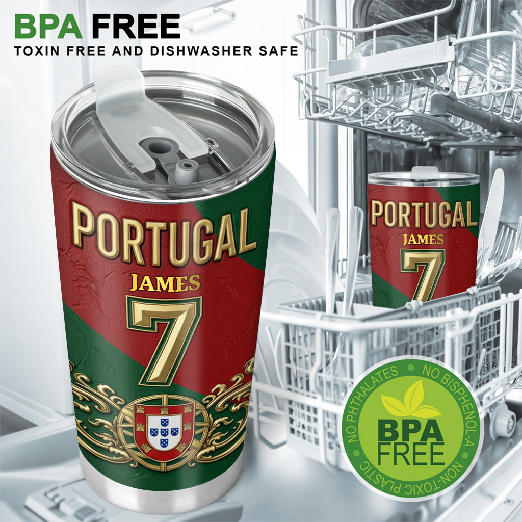 Portugal Fan - Personalized Soccer Tumbler
