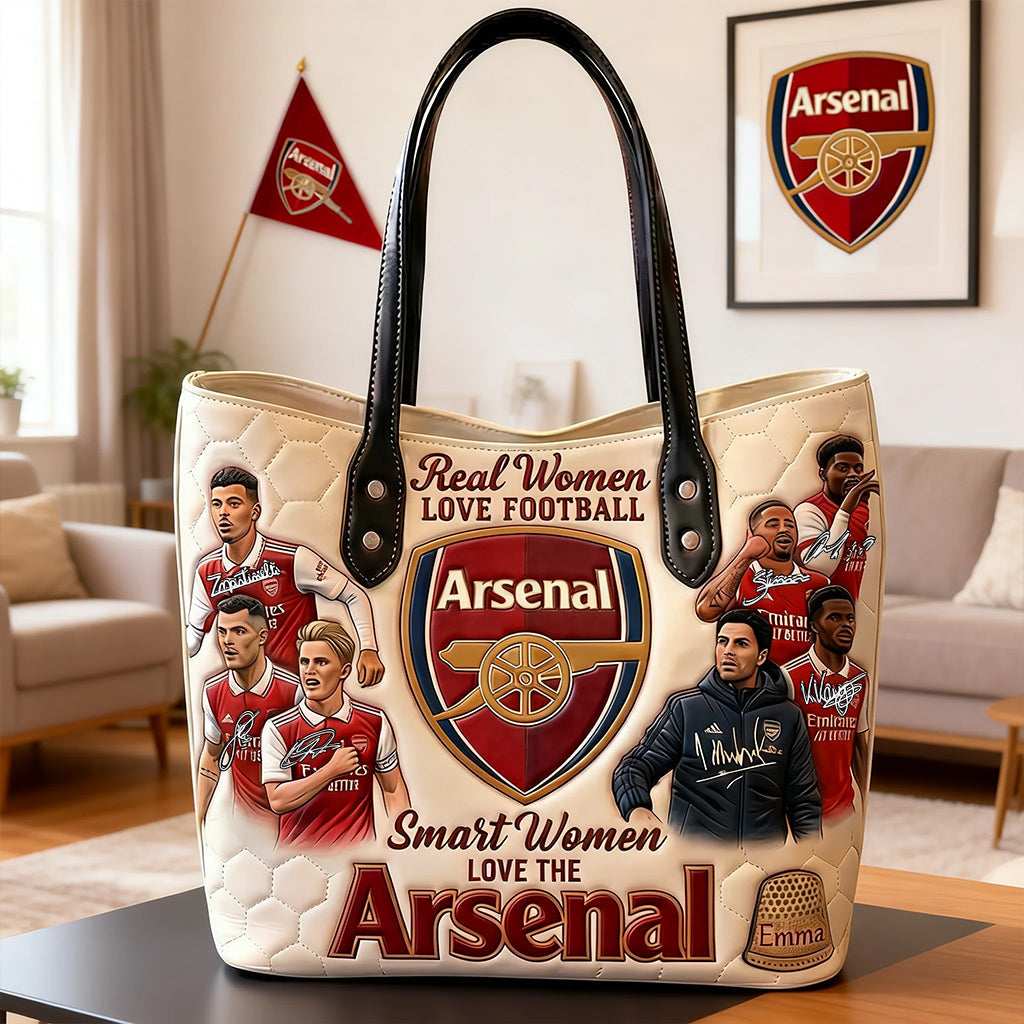North London Football Fan - Personalized Soccer Leather Bag