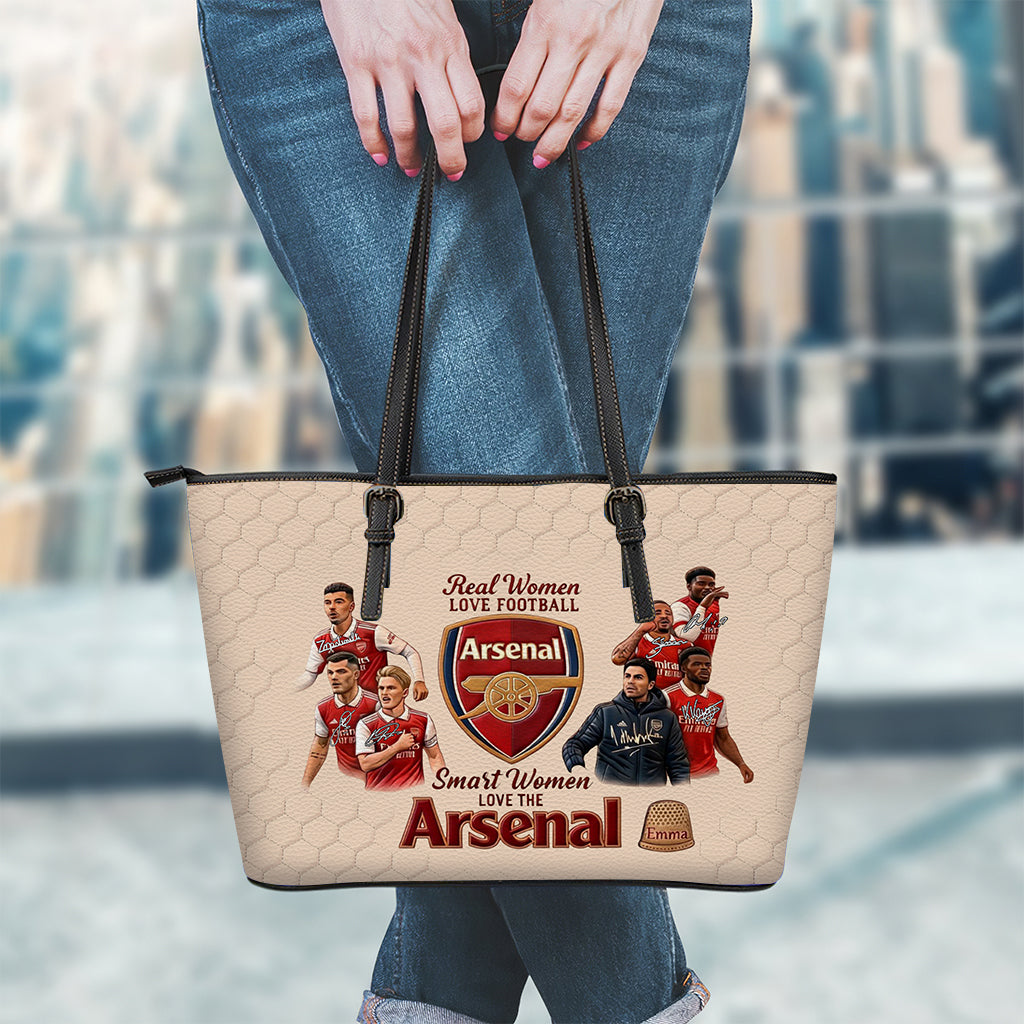 North London Football Fan - Personalized Soccer Leather Bag