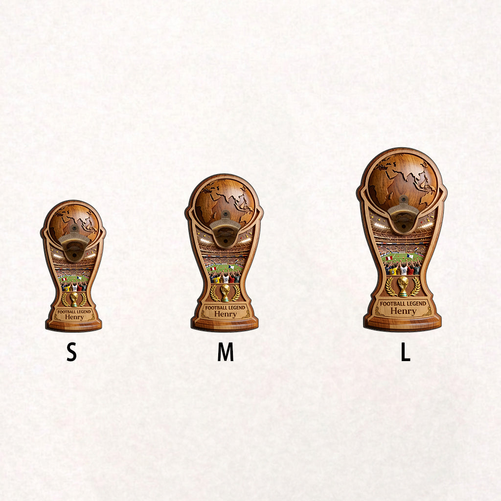 Football Legend - Personalized Soccer Wall Bottle Opener