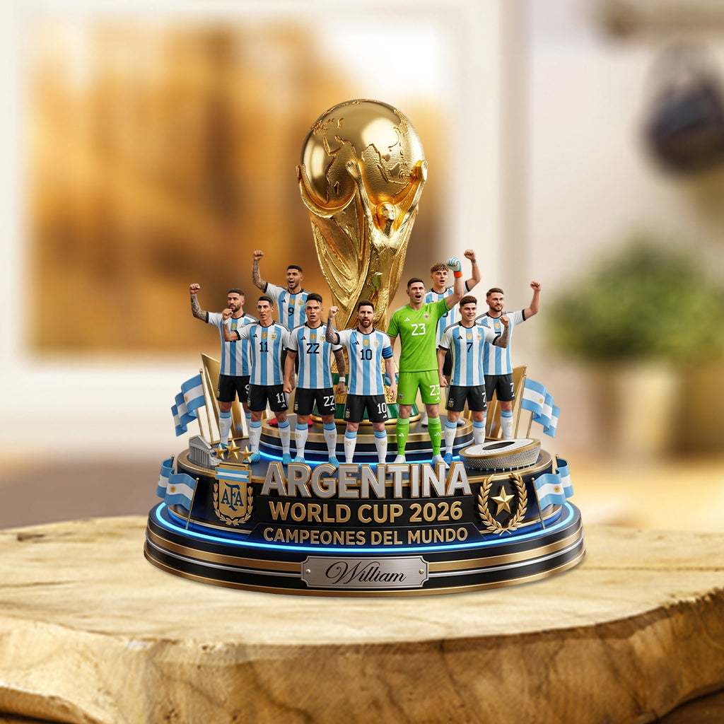 My Team Will Be The Champion - Personalized Trending Custom Shaped Acrylic Plaque