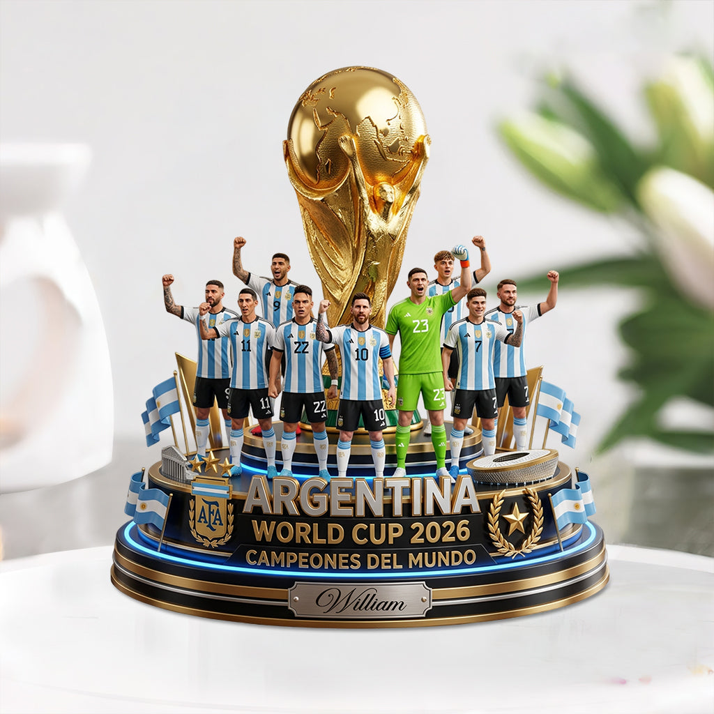 My Team Will Be The Champion - Personalized Trending Custom Shaped Acrylic Plaque